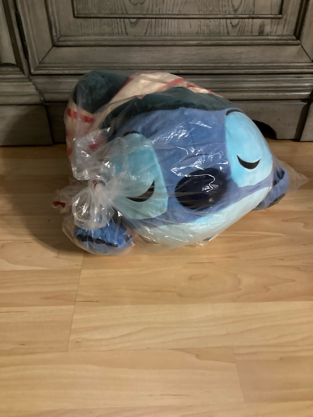 Disney Blue Plush Stitch Turtle Pillow